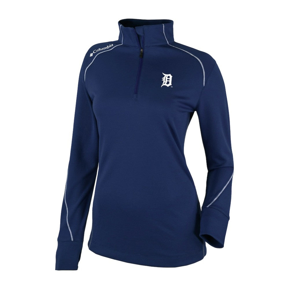 Detroit Tigers Columbia Women's Shotgun 2.0 Quarter-Zip Pullover - Navy - Columbia Lifestyle