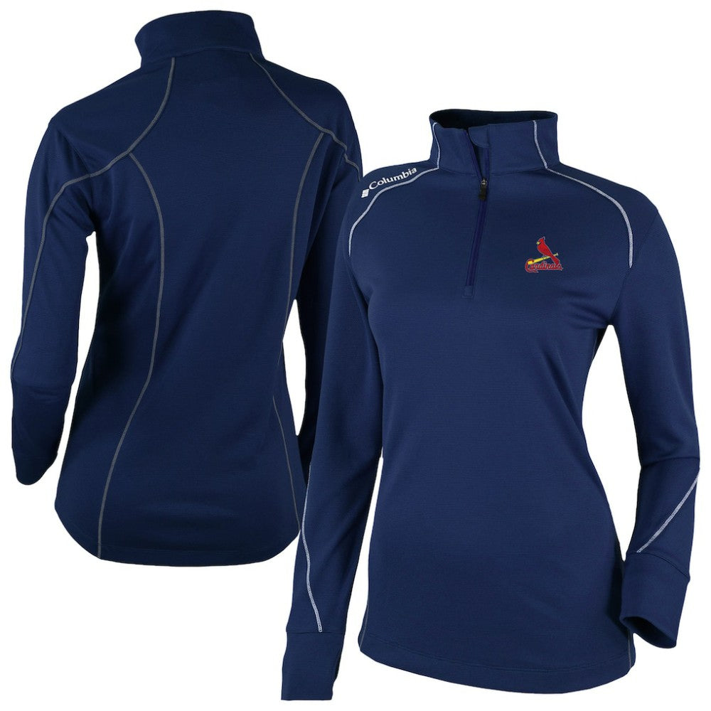 St. Louis Cardinals Columbia Women's Shotgun 2.0 Quarter-Zip Pullover - Navy - Columbia Discount