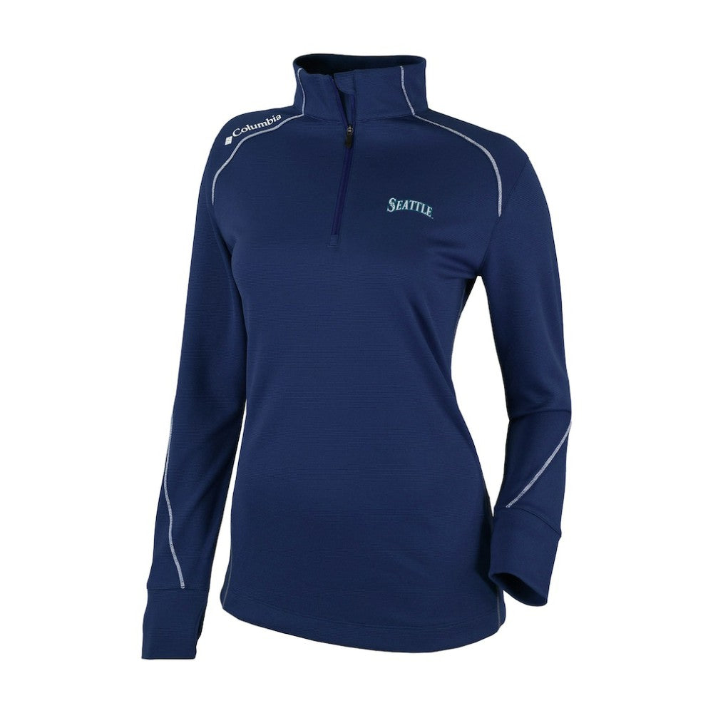 Seattle Mariners Columbia Women's Shotgun 2.0 Quarter-Zip Pullover - Navy - Columbia Online