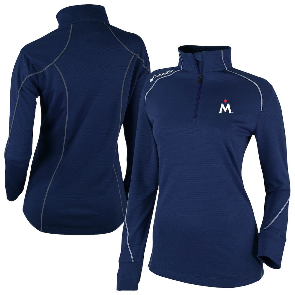 Minnesota Twins Columbia Women's Shotgun 2.0 Quarter-Zip Pullover - Navy - Columbia Lifestyle