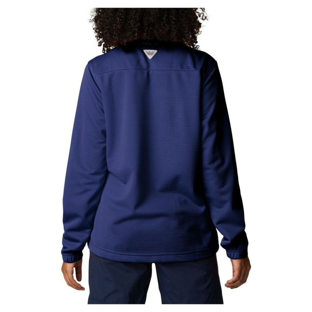 Milwaukee Brewers Columbia Women's Skiff Guide Fleece Half-Zip Pullover Jacket - Navy - Columbia Discount