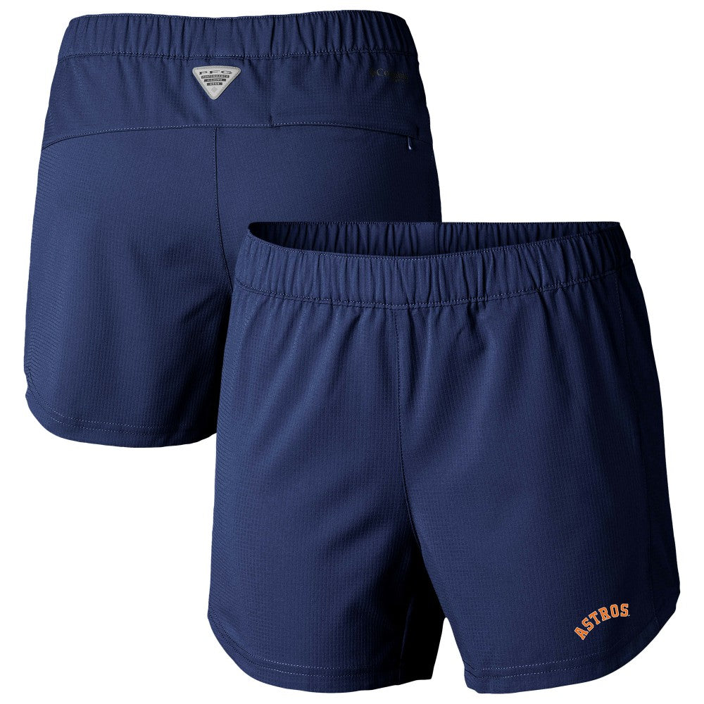 Houston Astros Columbia Women's Tamiami Pull-On Shorts - Navy - Columbia Discount