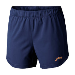 Houston Astros Columbia Women's Tamiami Pull-On Shorts - Navy - Columbia Discount