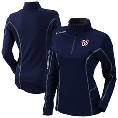 Washington Nationals Columbia Shotgun Quarter-Zip Top - Navy - Columbia Online