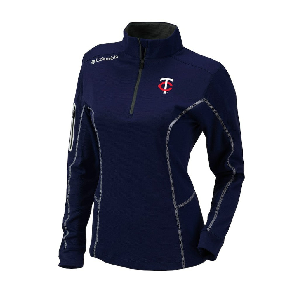 Minnesota Twins Columbia Shotgun Quarter-Zip Top - Navy - Columbia on Sale