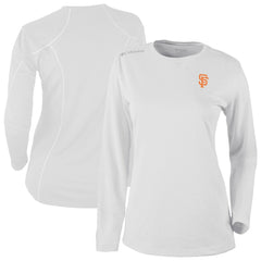 San Francisco Giants Columbia Shotgun Long Sleeve T-Shirt - White - Columbia on Sale