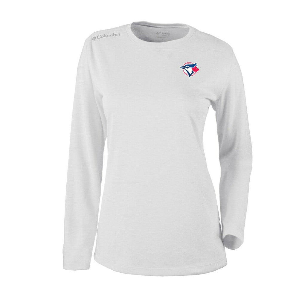 Toronto Blue Jays Columbia Shotgun Long Sleeve T-Shirt - White - Columbia Lifestyle