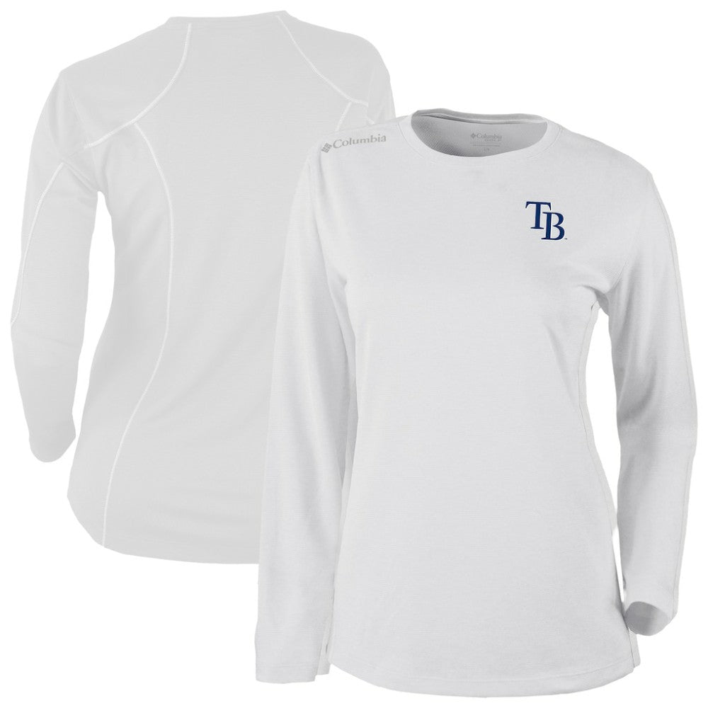 Tampa Bay Rays Columbia Shotgun Long Sleeve T-Shirt - White - Columbia Online