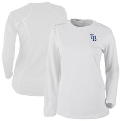 Tampa Bay Rays Columbia Shotgun Long Sleeve T-Shirt - White - Columbia Online