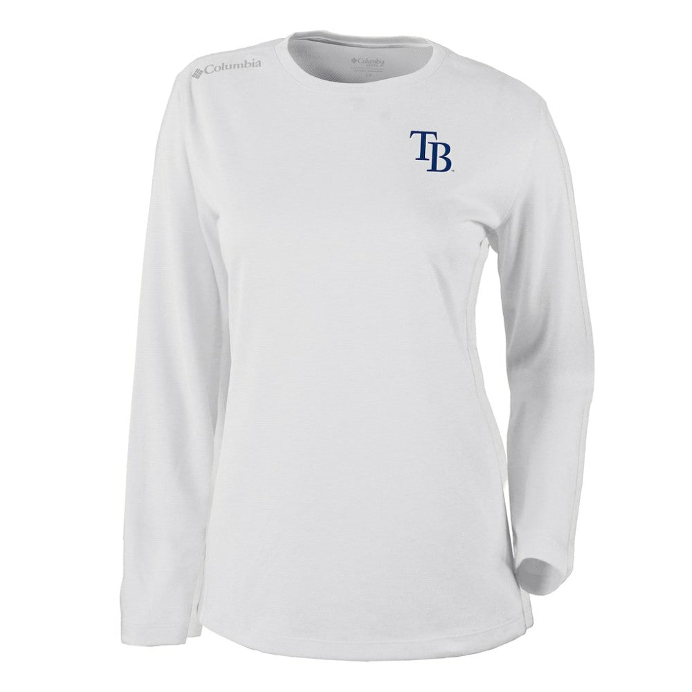 Tampa Bay Rays Columbia Shotgun Long Sleeve T-Shirt - White - Columbia Online