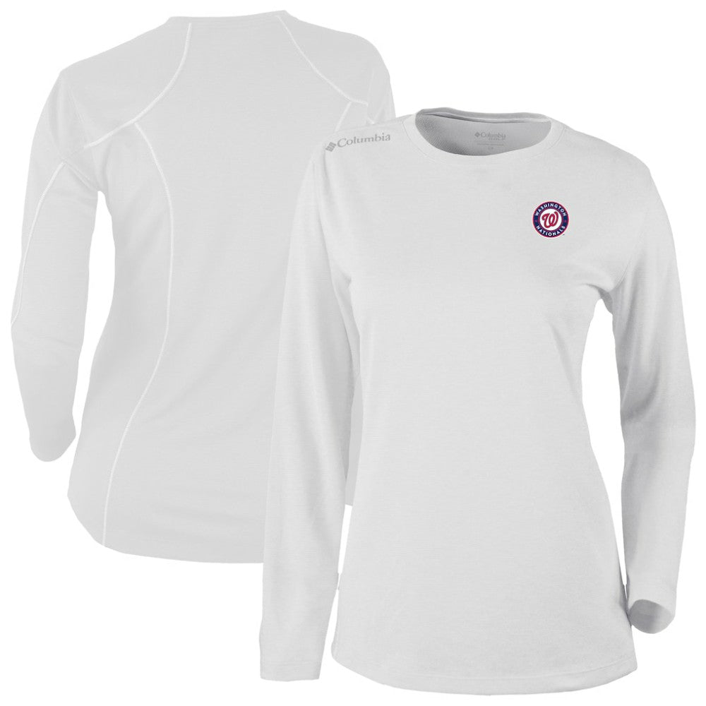 Washington Nationals Columbia Shotgun Long Sleeve T-Shirt - White - Columbia Lifestyle