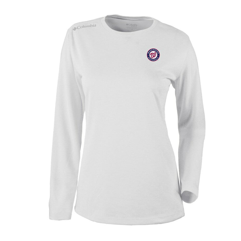 Washington Nationals Columbia Shotgun Long Sleeve T-Shirt - White - Columbia Lifestyle