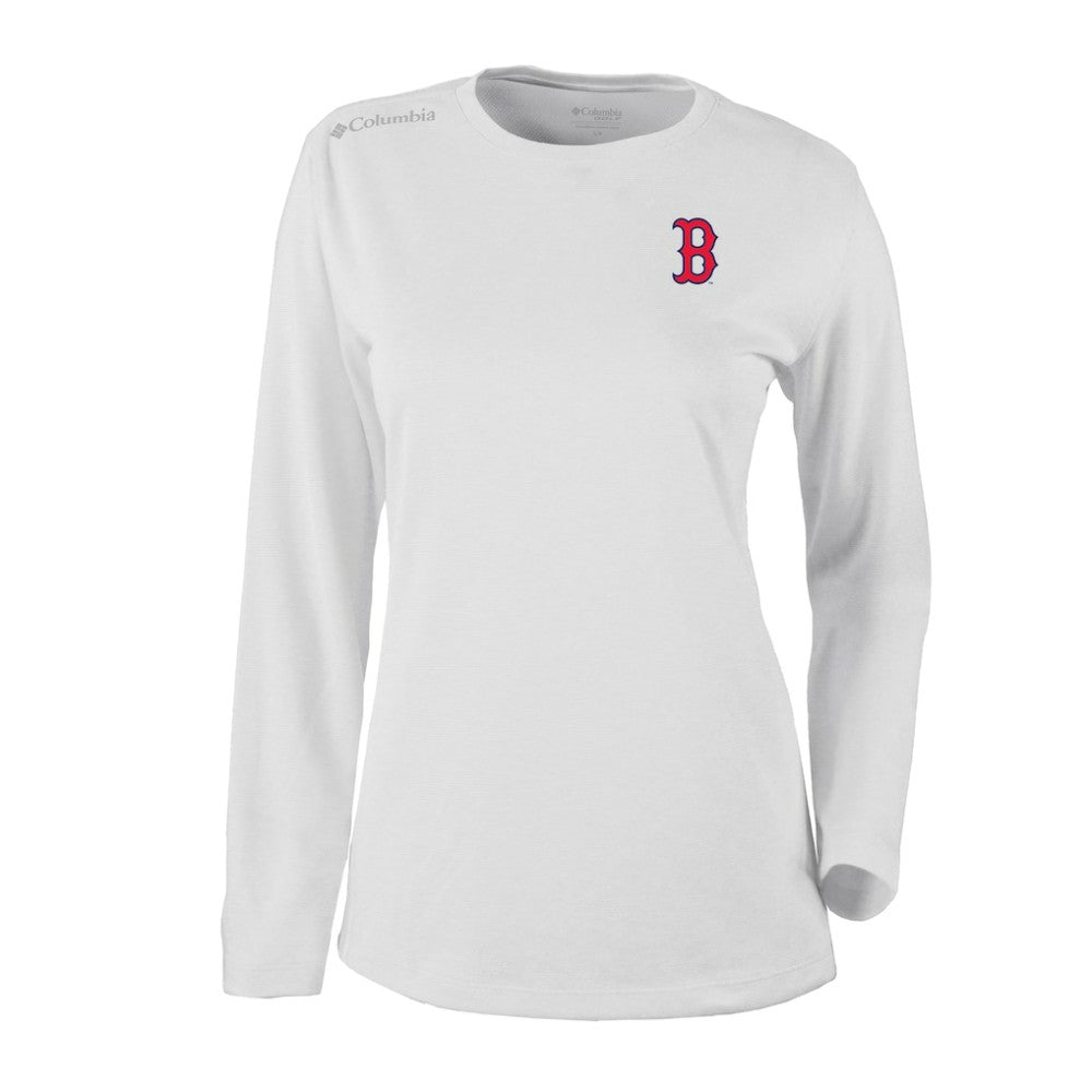 Boston Red Sox Columbia Shotgun Long Sleeve T-Shirt - White - Columbia Lifestyle