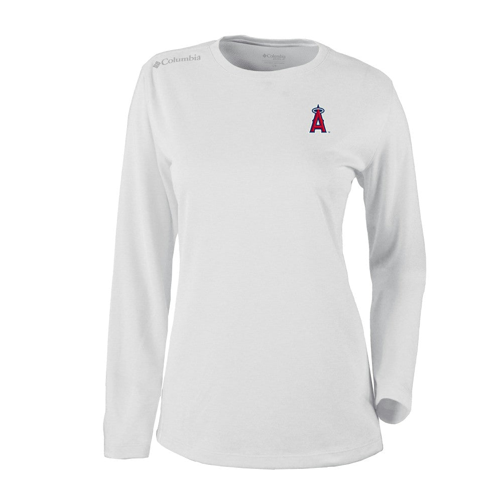 Los Angeles Angels Columbia Shotgun Long Sleeve T-Shirt - White - Columbia Lifestyle