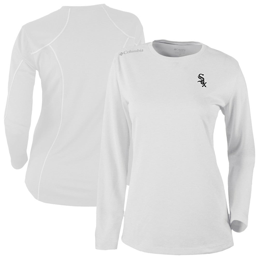 Chicago White Sox Columbia Shotgun Long Sleeve T-Shirt - White - Columbia Discount