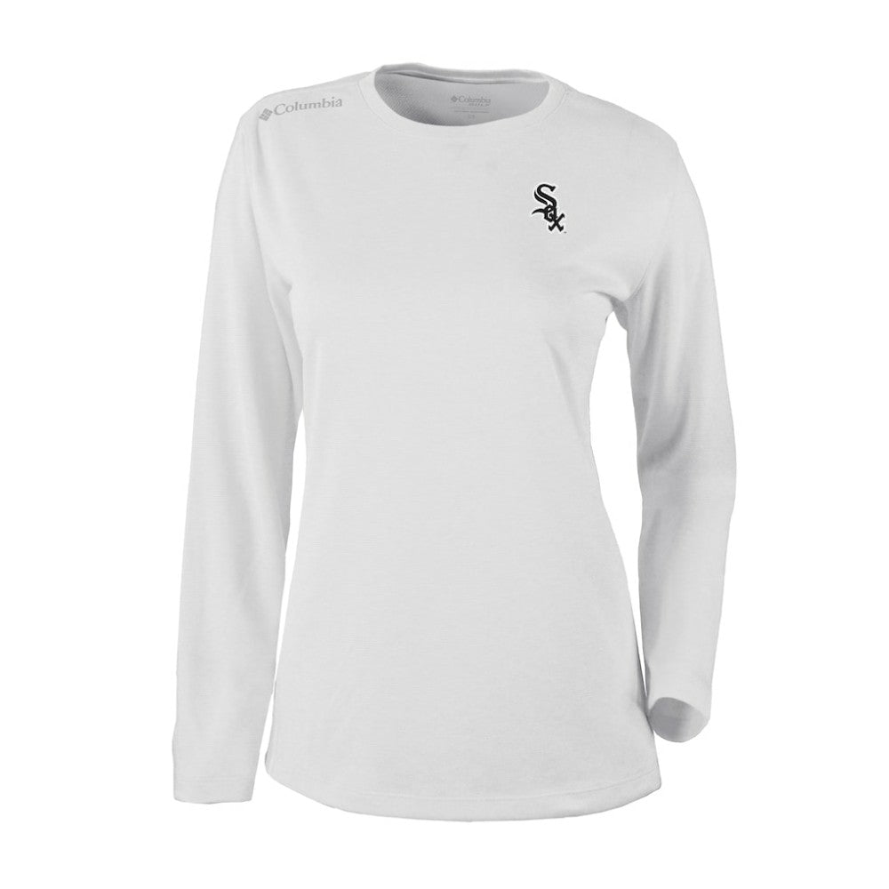 Chicago White Sox Columbia Shotgun Long Sleeve T-Shirt - White - Columbia Discount