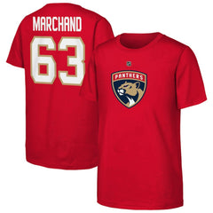 Brad Marchand Florida Panthers Youth Player Name & Number T-Shirt - Red - NHL 203061543