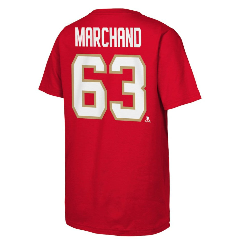 Brad Marchand Florida Panthers Youth Player Name & Number T-Shirt - Red - NHL 203061543