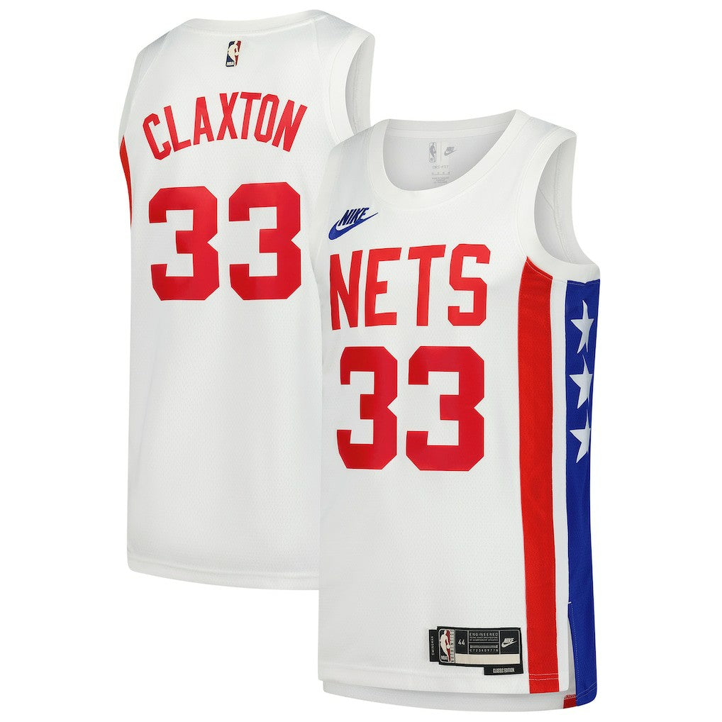 Nic Claxton Brooklyn Nets Swingman Jersey Classic Edition White | Nike Lifestyle