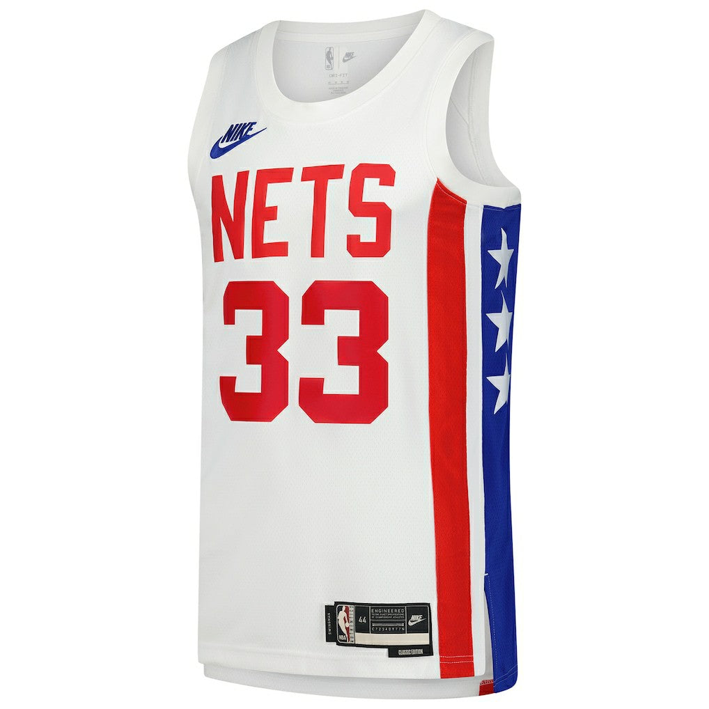 Nic Claxton Brooklyn Nets Swingman Jersey Classic Edition White | Nike Lifestyle
