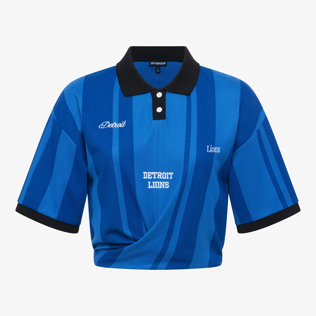 Detroit Lions Off Season Women's Rugby T-Shirt Blue
