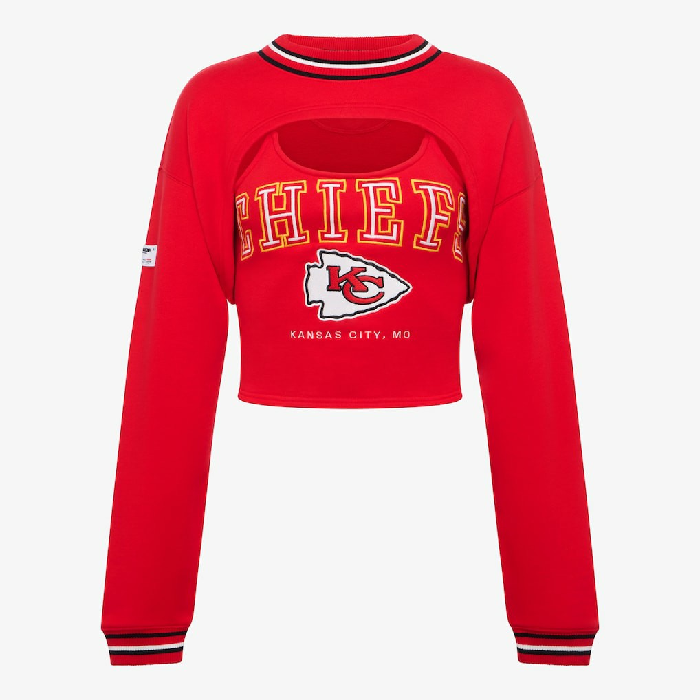 Kansas City Chiefs Off Season Women's Fleece Shrug Cami Red