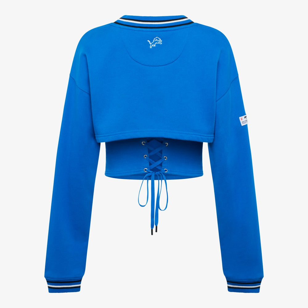 Detroit Lions Off Season Women's Fleece Shrug Cami Blue