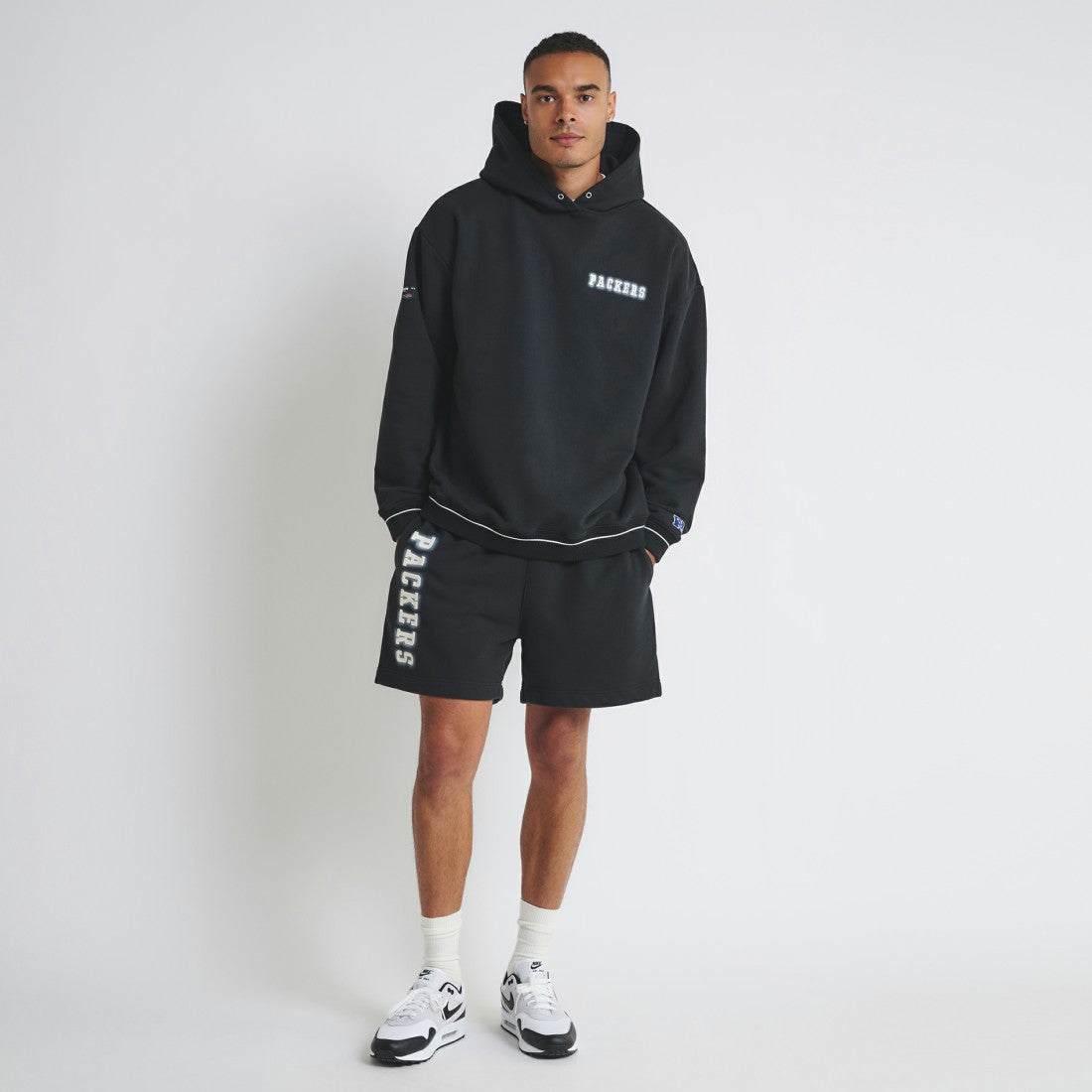 Green Bay Packers Off Season Unisex Fleece Shorts Black