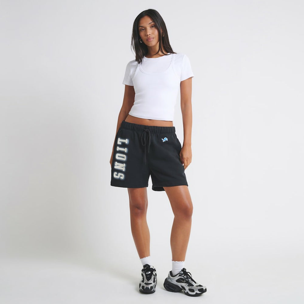 Detroit Lions Off Season Unisex Fleece Shorts Black