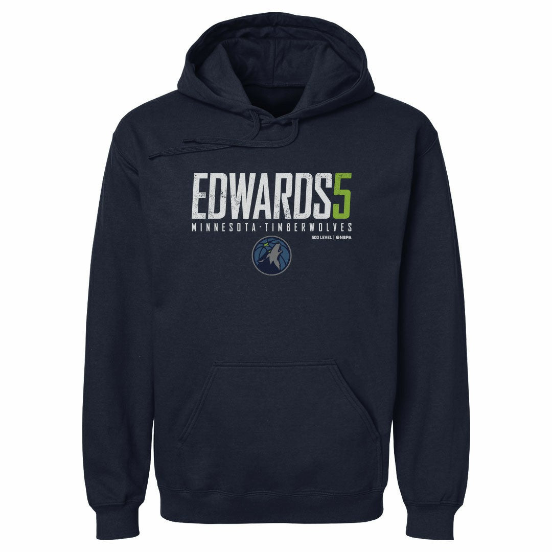 Anthony Edwards Minnesota Timberwolves 500 Level Elite Pullover Hoodie Navy