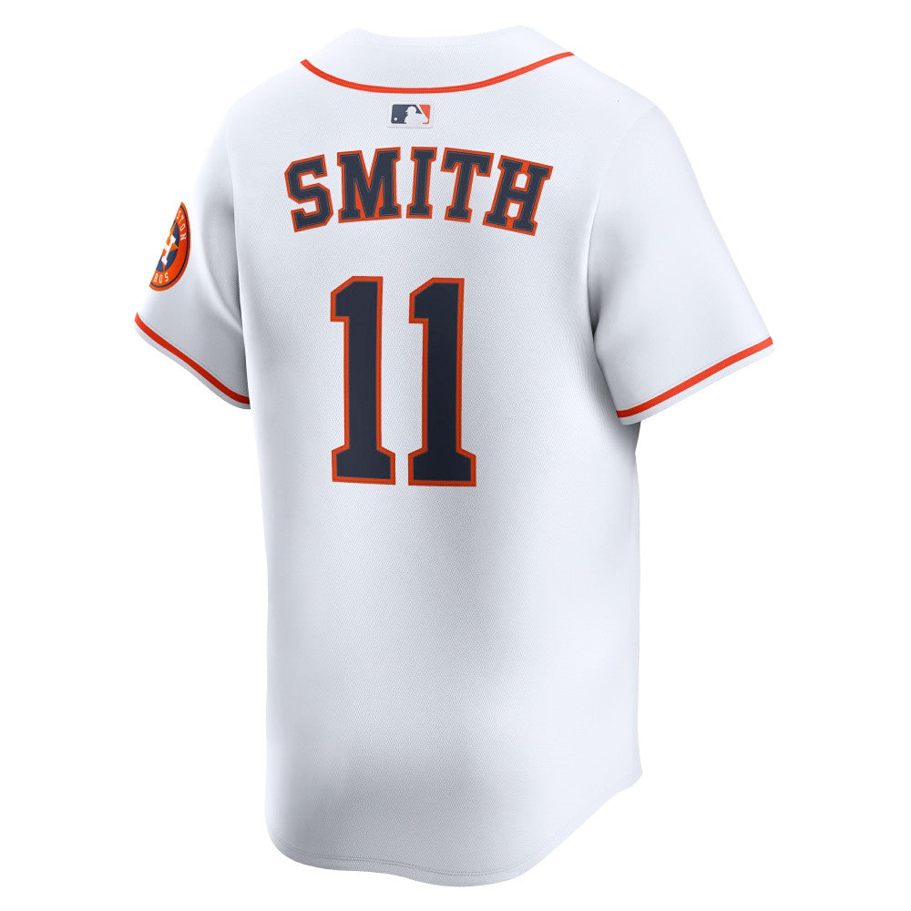 Cam Smith #11 Houston Astros Nike Home Limited Player Jersey - White - Nike Online