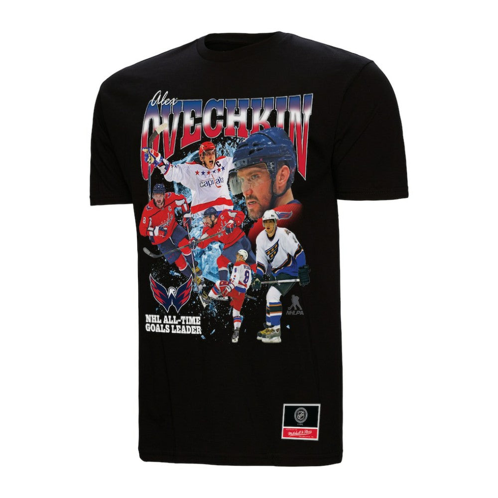 Alexander Ovechkin Washington Capitals Mitchell & Ness NHL All-Time Leading Goal Scorer Graphic T-Shirt - Black - NHL 203072042