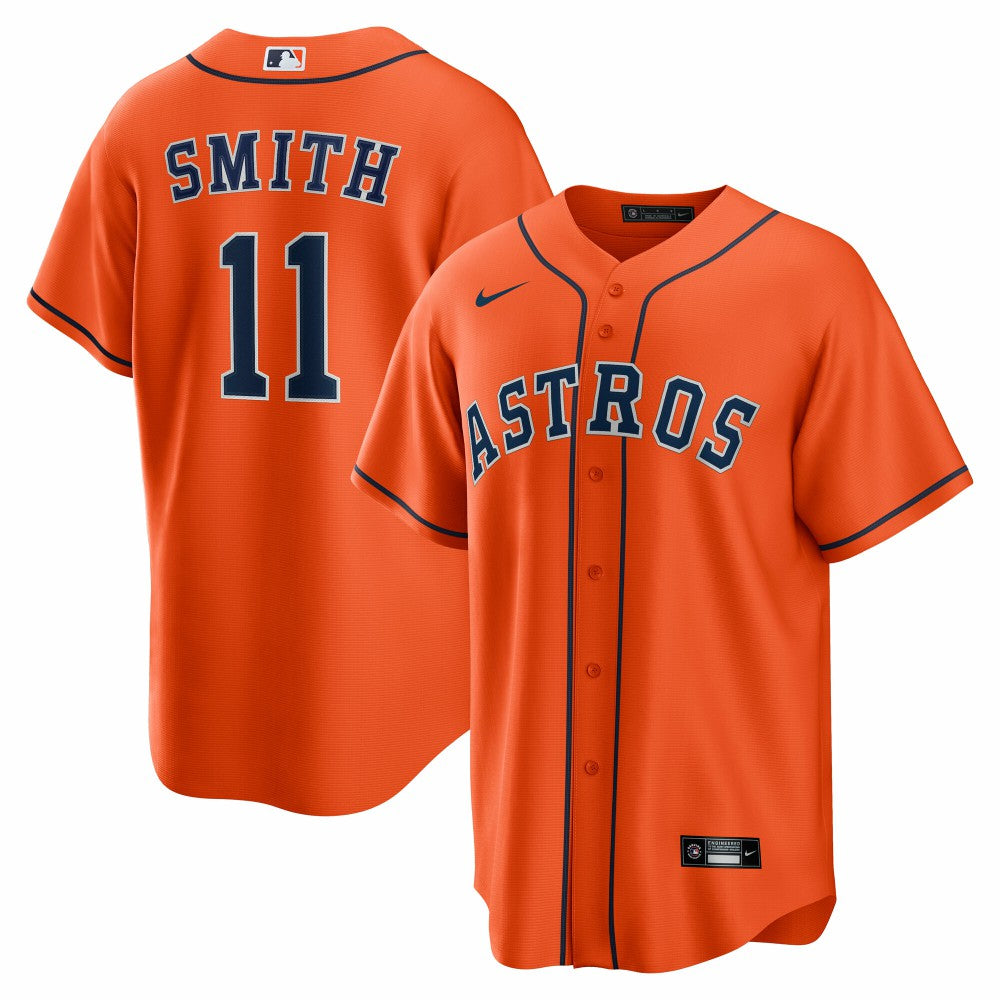Cam Smith Houston Astros Nike Alternate Replica Jersey - Orange - Nike Sale