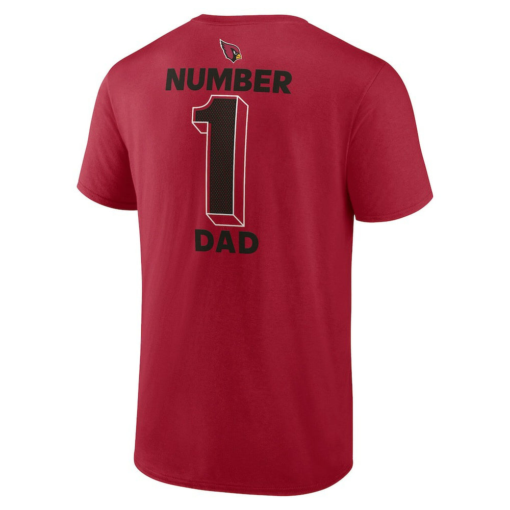 Arizona Cardinals #1 Dad Jersey T-Shirt Cardinal