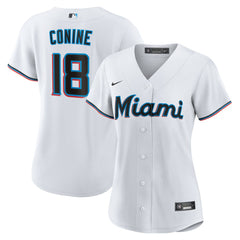 Griffin Conine Miami Marlins Nike Women's Home Replica Jersey - White - Nike on Sale