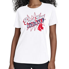 Boston Red Sox Starter Women's Drive-In T-Shirt - White - MLB Sale