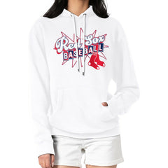 Boston Red Sox Starter Women's Drive-In Pullover Hoodie - White - MLB Lifestyle