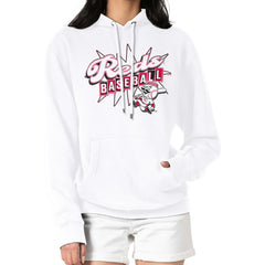 Cincinnati Reds Starter Women's Drive-In Pullover Hoodie - White - MLB Lifestyle