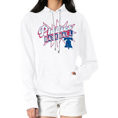 Philadelphia Phillies Starter Women's Drive-In Pullover Hoodie - White - MLB Discount