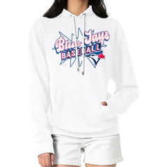 Toronto Blue Jays Starter Women's Drive-In Pullover Hoodie - White - MLB Lifestyle