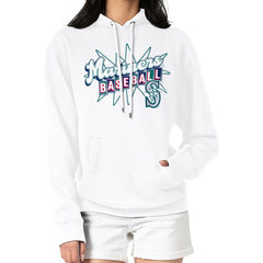 Seattle Mariners Starter Women's Drive-In Pullover Hoodie - White - MLB Discount
