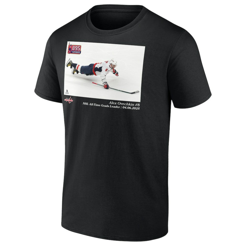 Alexander Ovechkin Washington Capitals NHL All-Time Goals Leader T-Shirt - Black - NHL 203082220