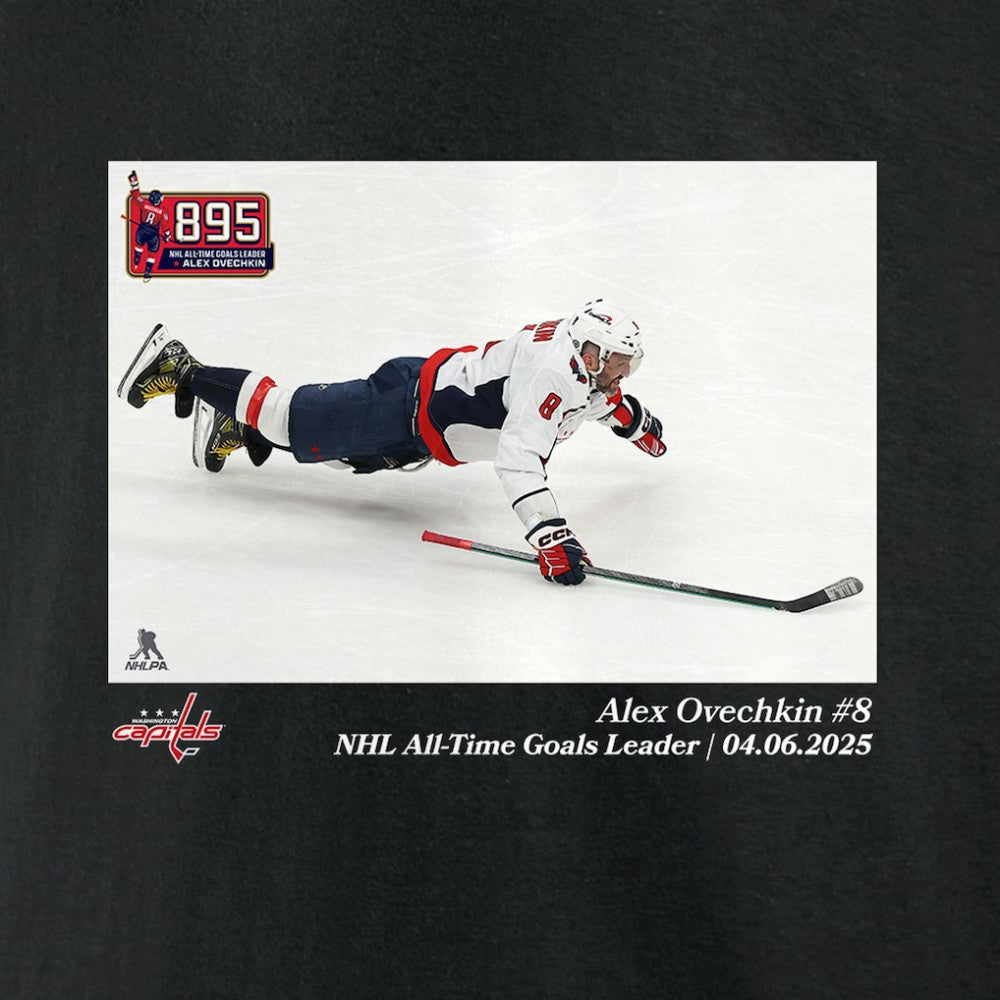 Alexander Ovechkin Washington Capitals NHL All-Time Goals Leader T-Shirt - Black - NHL 203082220