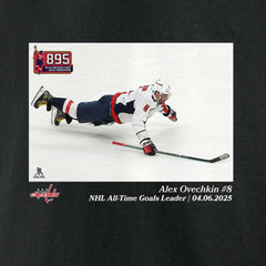 Alexander Ovechkin Washington Capitals NHL All-Time Goals Leader T-Shirt - Black - NHL 203082220