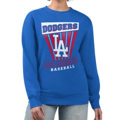 Los Angeles Dodgers Starter Women's Poster Print Pullover Sweatshirt - Royal - MLB Online