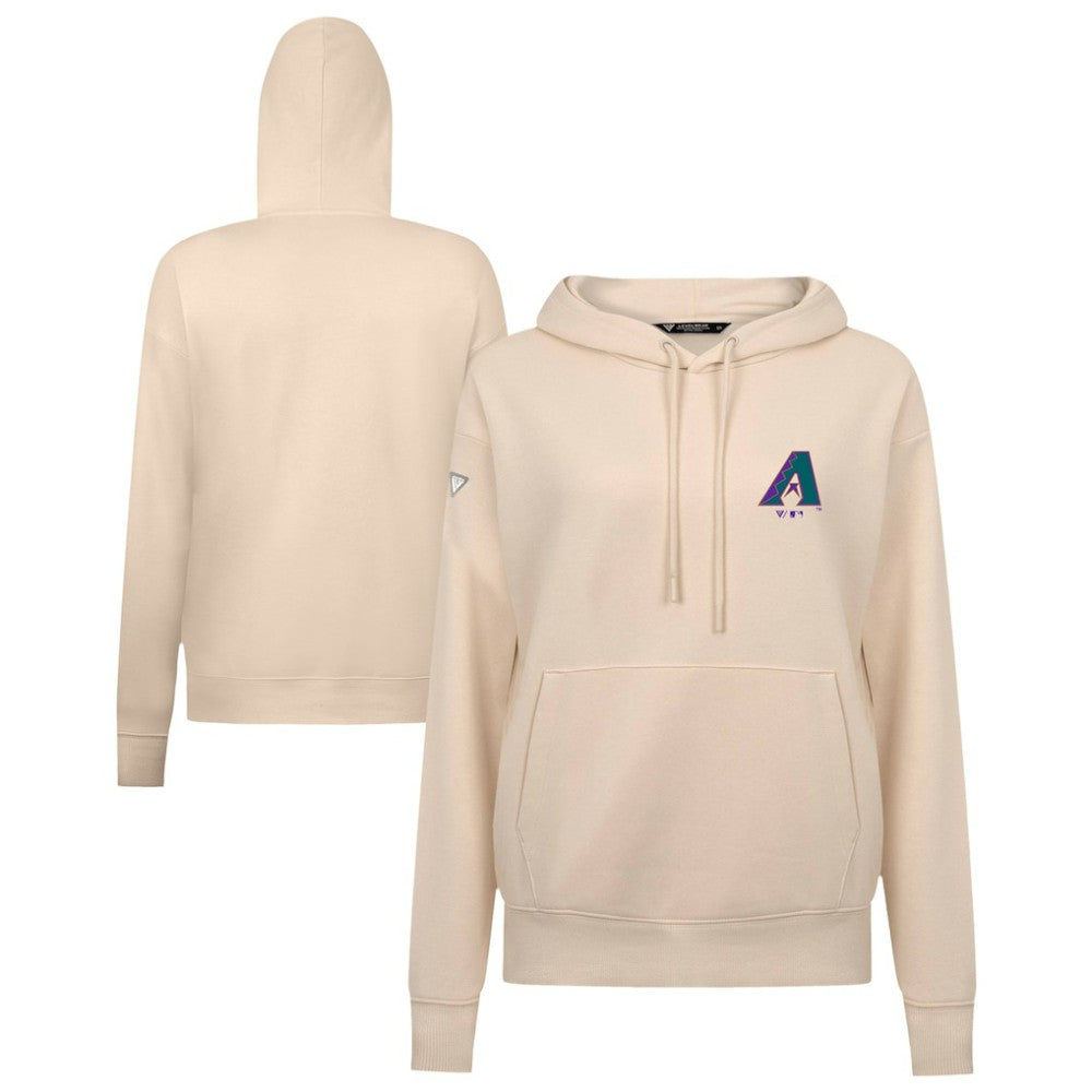 Arizona Diamondbacks Levelwear Women's Cooperstown Collection Adorn Core Logo Pullover Hoodie - Khaki - MLB Online