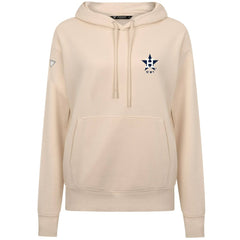 Houston Astros Levelwear Women's Cooperstown Collection Adorn Core Logo Pullover Hoodie - Khaki - MLB Lifestyle