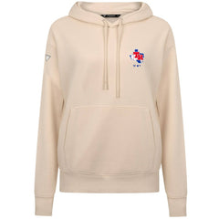 Texas Rangers Levelwear Women's Cooperstown Collection Adorn Core Logo Pullover Hoodie - Khaki - MLB Online