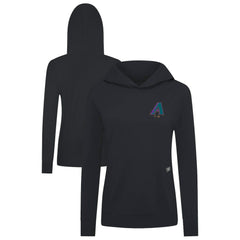 Arizona Diamondbacks Levelwear Women's Cooperstown Collection Relay Core Logo Pullover Hoodie - Black - MLB Sale