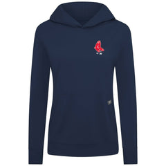 Boston Red Sox Levelwear Women's Cooperstown Collection Relay Core Logo Pullover Hoodie - Navy - MLB Online